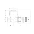 Кран радиаторный Icma 3/4" прямой (№775+940)