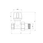 Кран радиаторный Icma 3/4" прямой (№813)