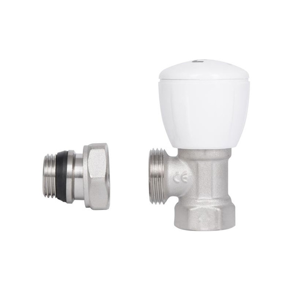 Кран радиаторный Thermo Alliance Standart Powerful 1/2" с антипротечкой угловой (SF232W15)