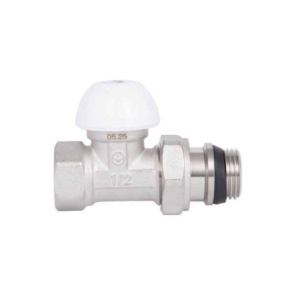 Кран радиаторный Thermo Alliance Standart Powerful 1/2" с антипротечкой прямой (SF231W15)