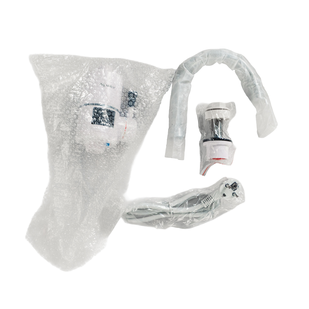 Кран-водонагрівач проточний для кухні Aquatica s96 3.3кВт вилив вухо на гайці з дисплеєм і термостатом