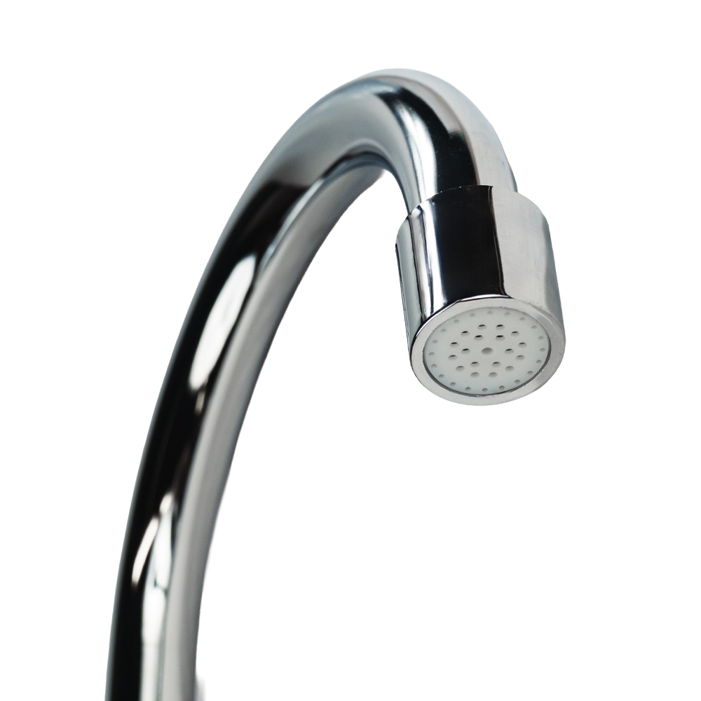 Кран-водонагрівач проточний для кухні Aquatica s96 3.3кВт вилив вухо на гайці з дисплеєм і термостатом