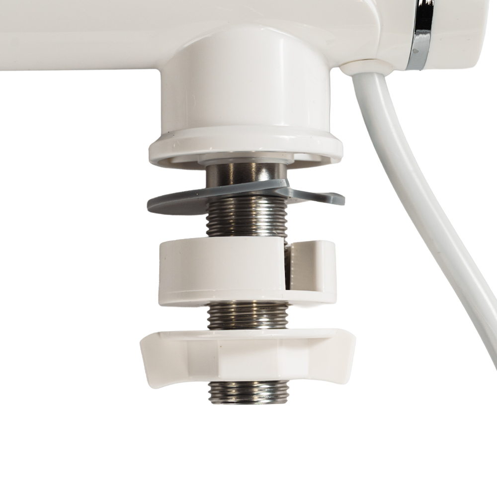 Кран-водонагрівач проточний для ванни Aquatica s92 3.3кВт вилив вухо на гайці з дисплеєм і термостатом