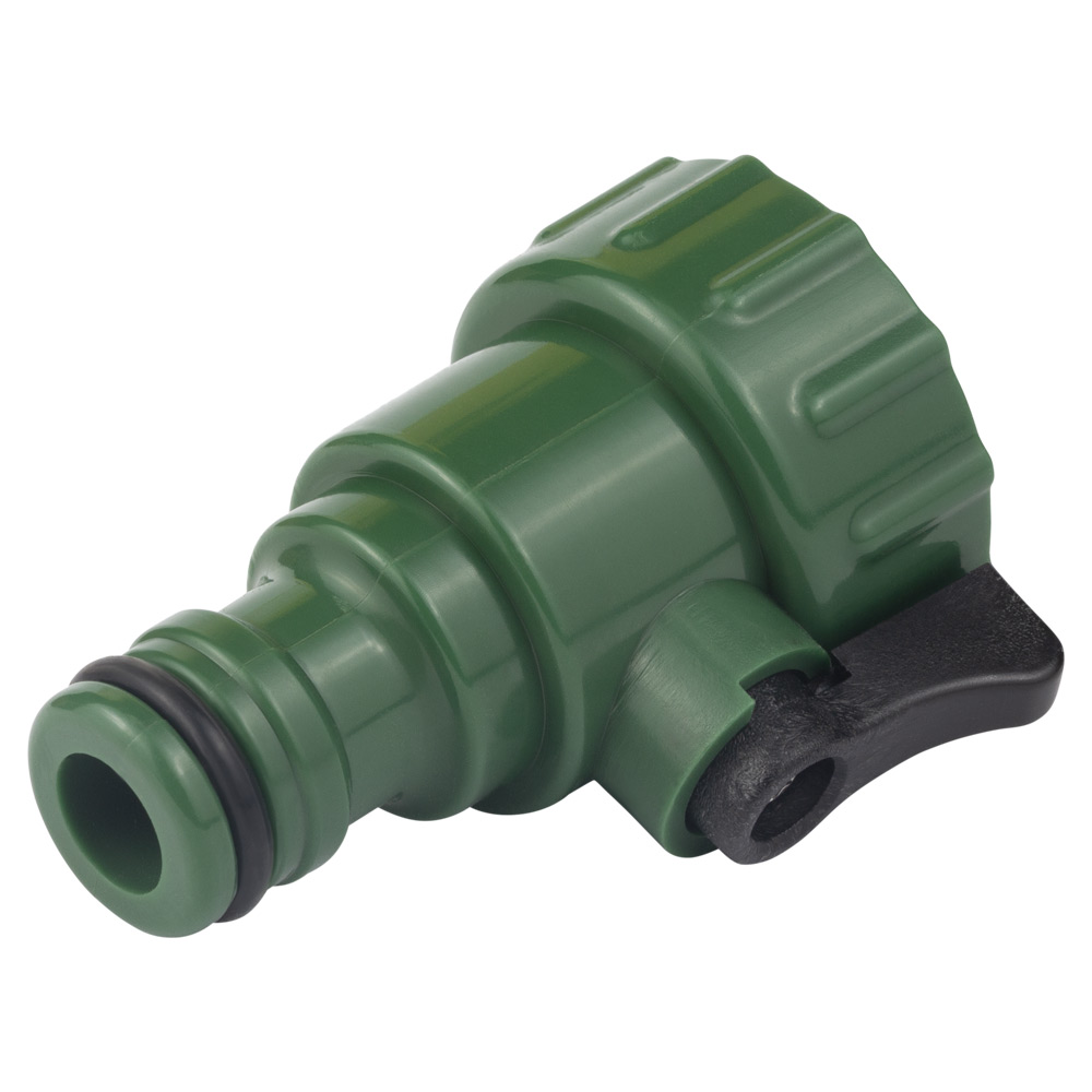 Кран запірний Grad в/р 3/4" з адаптером на конектор 1/2" (ABS)