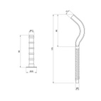 Крепеж Thermo Alliance Standart на алюминиевый радиатор 9 х 170 мм (SD109170R)