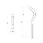 Крепеж Thermo Alliance Standart на алюминиевый радиатор 9 х 170 мм (SD112170)