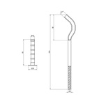 Крепеж Thermo Alliance Standart на алюминиевый радиатор 9 х 230 мм (SD112230)