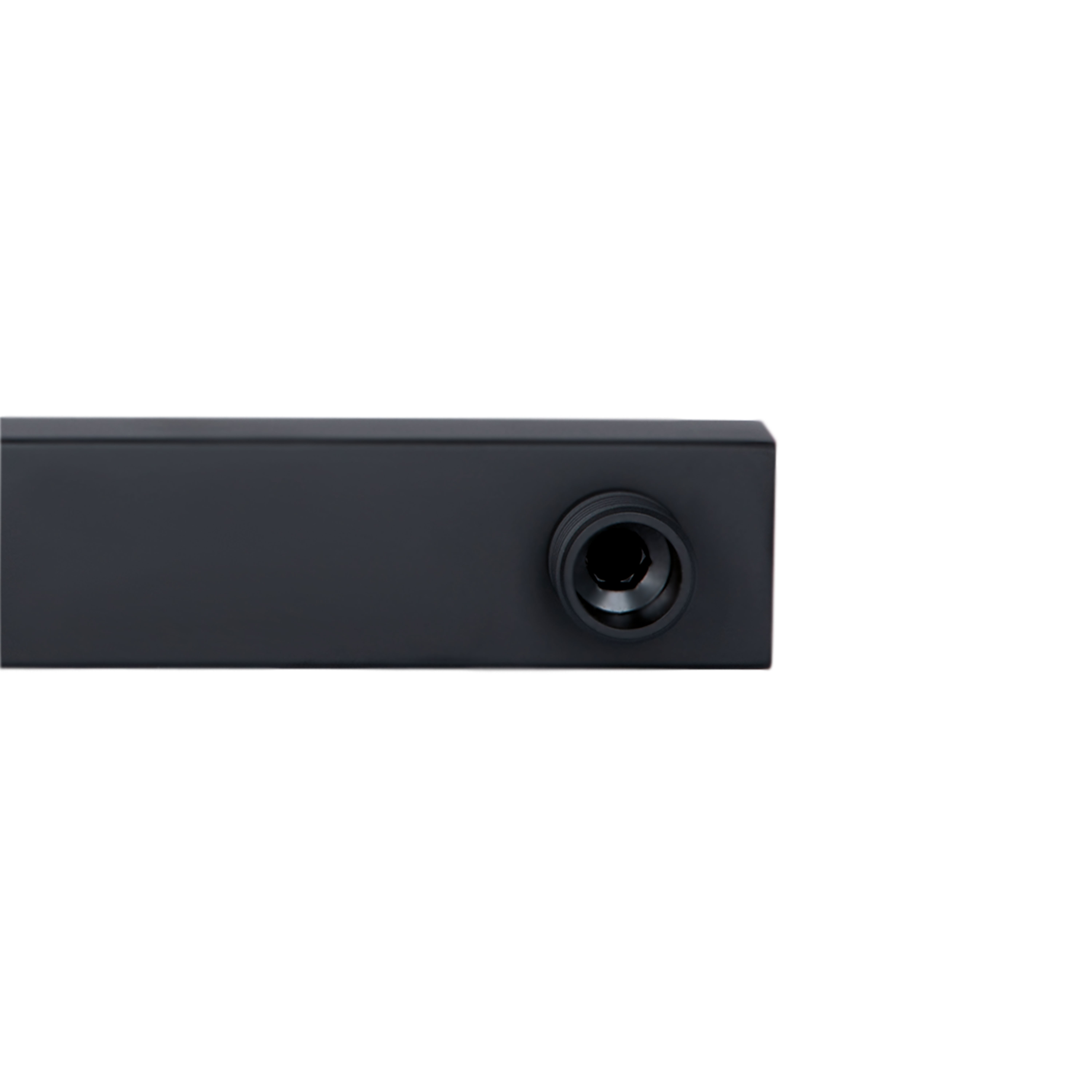 Кронштейн для верхнього душу Qtap Trubice 400 мм прямокутний Black Matt (QTTRU120BLM45929)