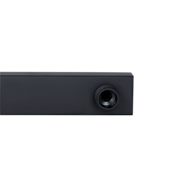 Кронштейн для верхнього душу Qtap Trubice 400 мм прямокутний Black Matt (QTTRU120BLM45929)