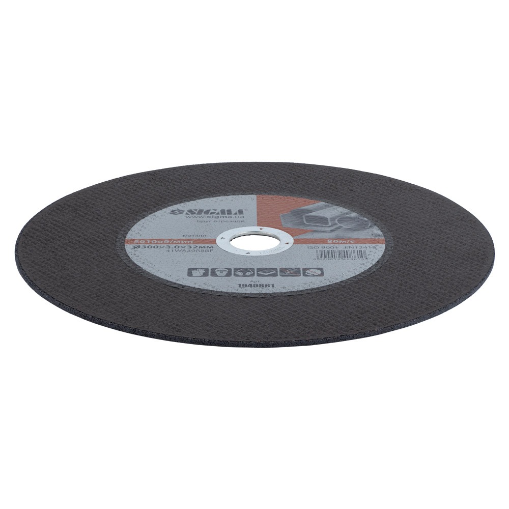 Круг відрізний по металу Sigma Ø300 x 3.0 x 32 мм