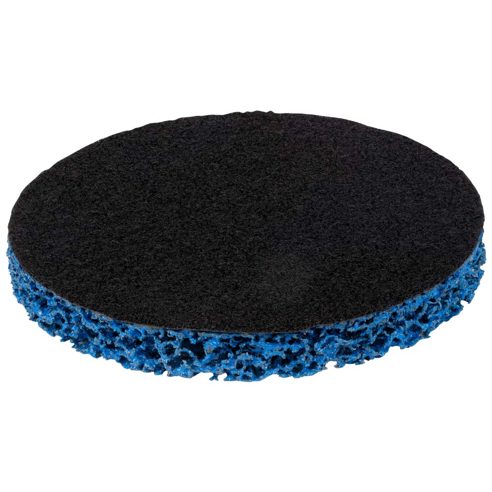 Круг зачисний Sigma з нетканого абразиву (корал) Ø125 мм на липучці синій середня жорсткість