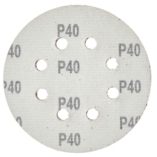 Круг шлифовальный самозацепной Vitals 125 мм, 8 отв., з. 40, 5 ед.
