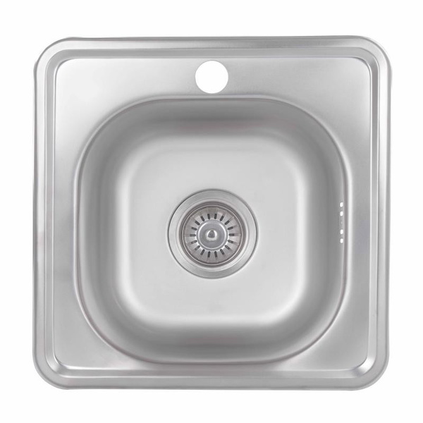 Кухонная мойка Brinex 3838 0,6 мм Satin (BRIN3835SAT06)