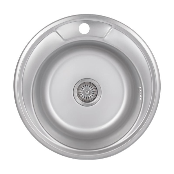 Кухонная мойка Brinex 490-A 0,6 мм Satin (BRIN490SAT06)