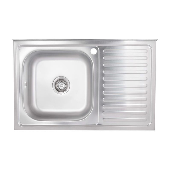 Кухонная мойка Brinex 5080-L 0,6 мм Satin (BRIN5080LSAT06)