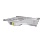 Кухонная мойка Brinex 5080-L 0,6 мм Satin (BRIN5080LSAT06)