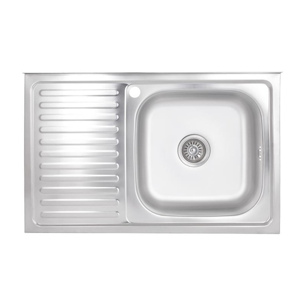 Кухонная мойка Brinex 5080-R 0,6 мм Satin (BRIN5080RSAT06)