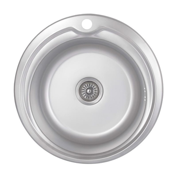 Кухонная мойка Brinex 510-D 0,8 мм Satin (BRIN510SAT08)