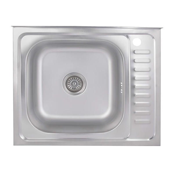 Кухонная мойка Brinex 6050-L 0,6 мм Satin (BRIN6050LSAT06)