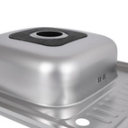 Кухонная мойка Brinex 6050-L 0,6 мм Satin (BRIN6050LSAT06)