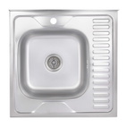 Кухонная мойка Brinex 6060-L 0,6 мм Satin (BRIN6060LSAT06)