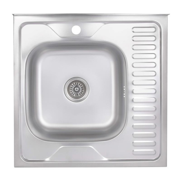Кухонная мойка Brinex 6060-L 0,6 мм Satin (BRIN6060LSAT06)