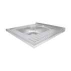 Кухонная мойка Brinex 6060-L 0,6 мм Satin (BRIN6060LSAT06)