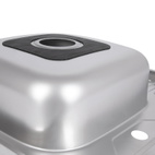 Кухонная мойка Brinex 6060-L 0,6 мм Satin (BRIN6060LSAT06)