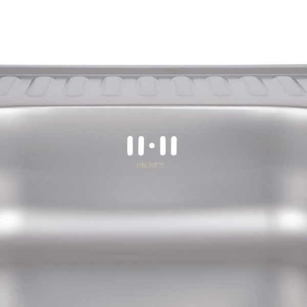 Кухонная мойка Brinex 6060-L 0,6 мм Satin (BRIN6060LSAT06)