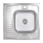 Кухонная мойка Brinex 6060-R 0,6 мм Satin (BRIN6060RSAT06)