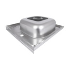 Кухонная мойка Brinex 6060-R 0,6 мм Satin (BRIN6060RSAT06)