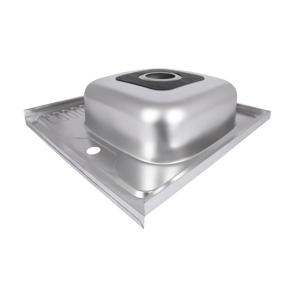 Кухонная мойка Brinex 6060-R 0,6 мм Satin (BRIN6060RSAT06)