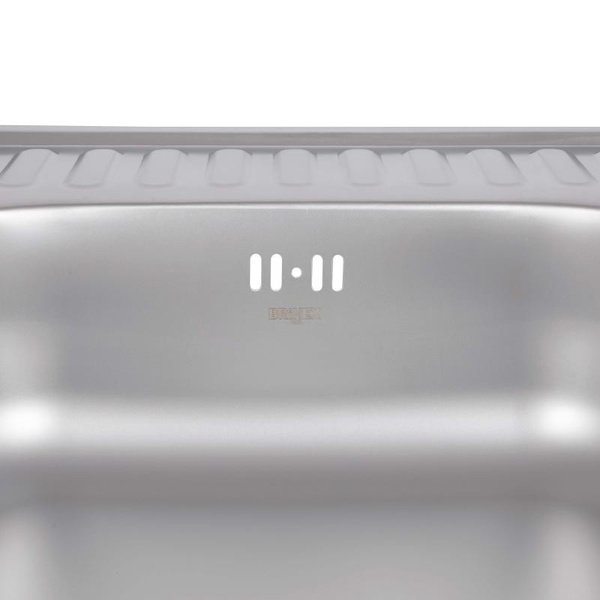 Кухонная мойка Brinex 6060-R 0,6 мм Satin (BRIN6060RSAT06)