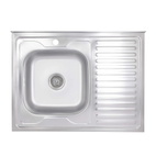 Кухонная мойка Brinex 6080-L 0,6 мм Satin (BRIN6080LSAT06)
