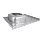 Кухонная мойка Brinex 6080-L 0,6 мм Satin (BRIN6080LSAT06)