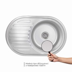 Кухонная мойка Brinex 7750 0,8 мм Micro Decor (BRIN7750MDEC08)