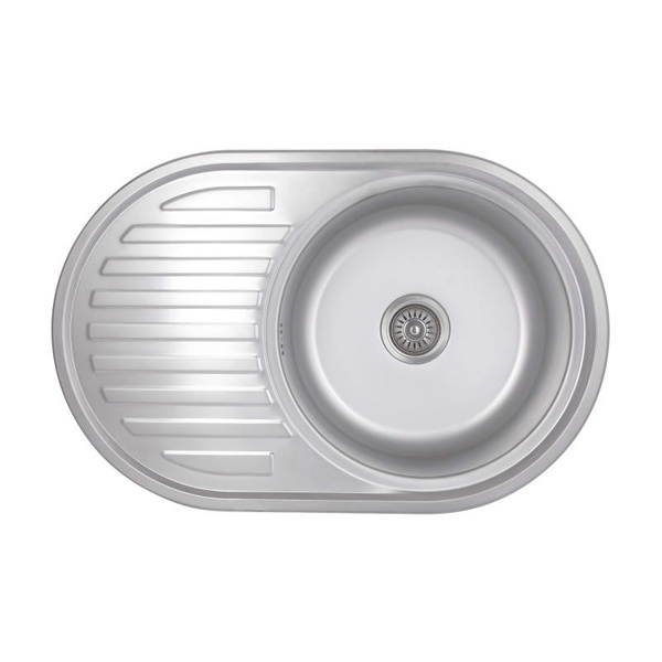 Кухонная мойка Brinex 7750 0,8 мм Satin (BRIN7750SAT08)