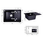 Кухонная мойка Lidz 620x435/200 ANT-15 (LIDZANT15780500200)