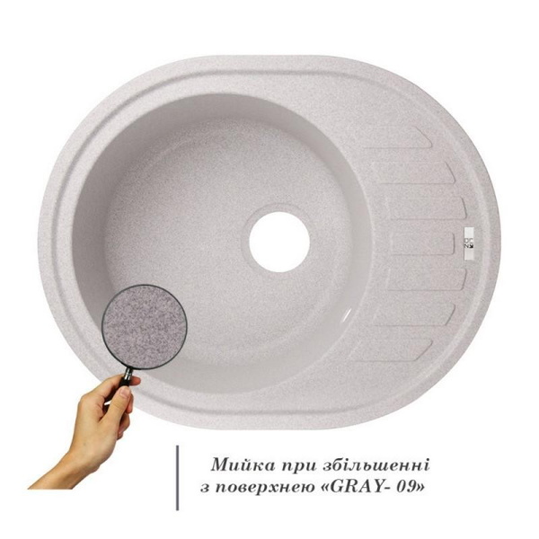 Кухонная мойка Lidz 620 x 500/200 GRA-09 (LIDZGRA09620500200)