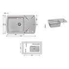 Кухонная мойка Lidz 770х490/200 STO-10 (LIDZSTO10770490200)