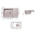 Кухонная мойка Lidz 770x490/200 COL-06 (LIDZCOL06770490200)
