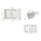 Кухонная мойка Lidz 790x495/230 STO-10 (LIDZМSTO10790495230)