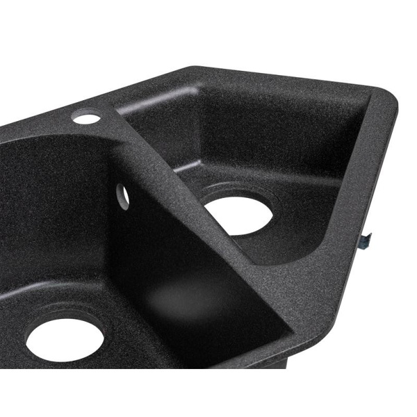 Кухонная мойка с дополнительной чашей Lidz 1000x500/225 GRF-13 (LIDZGRF131000500225)