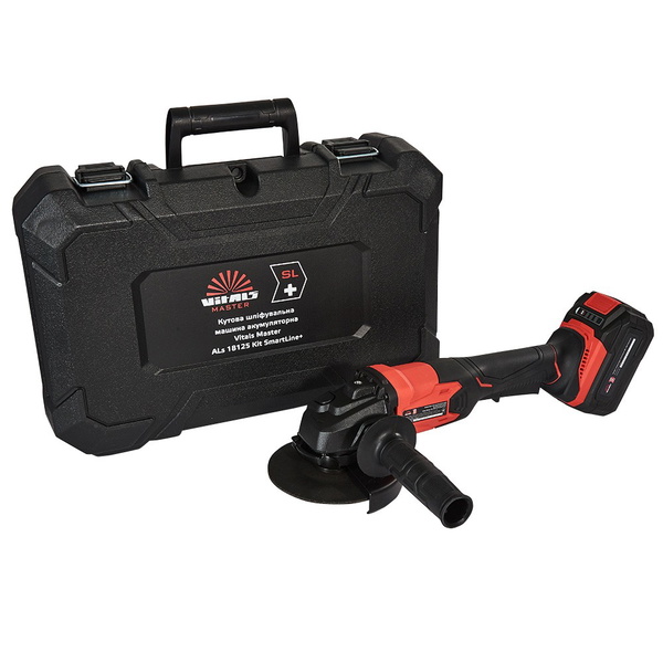 Угловая шлифовальная машина аккумуляторная Vitals Master ALs 18125 Kit SmartLine+ 125 мм