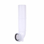 Кутова трубка змиву Qtap 82 х 74 х 262 мм White для інсталяції Standard (QTSTD167W49807)