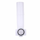 Кутова трубка змиву Qtap 82 х 74 х 262 мм White для інсталяції Standard (QTSTD167W49807)