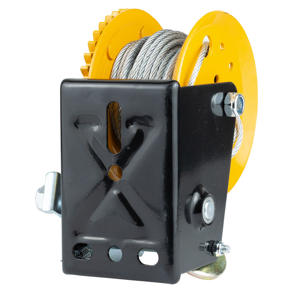 Лебедка ручная Sigma барабанная стальной трос 10 м х 5 мм, 550 кг