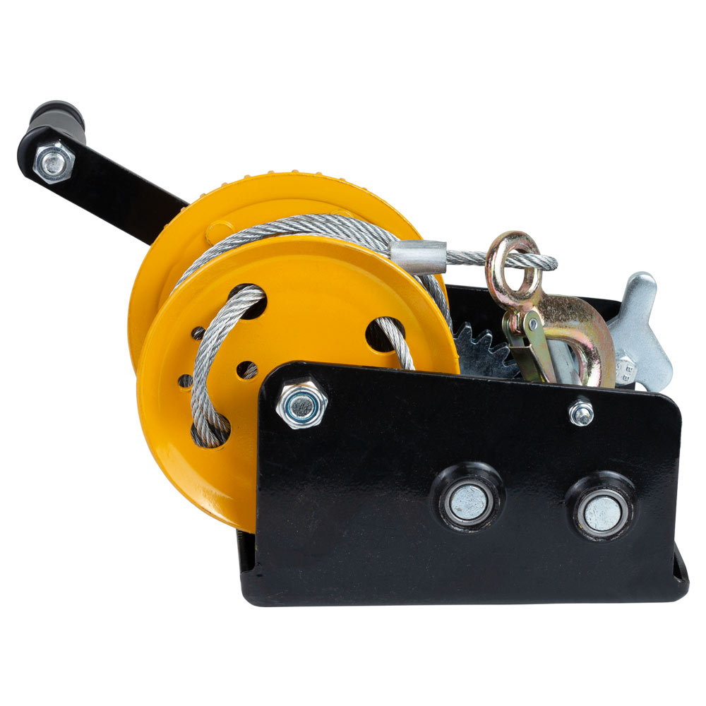 Лебедка ручная Sigma барабанная стальной трос 10 м х 5 мм, 900 кг