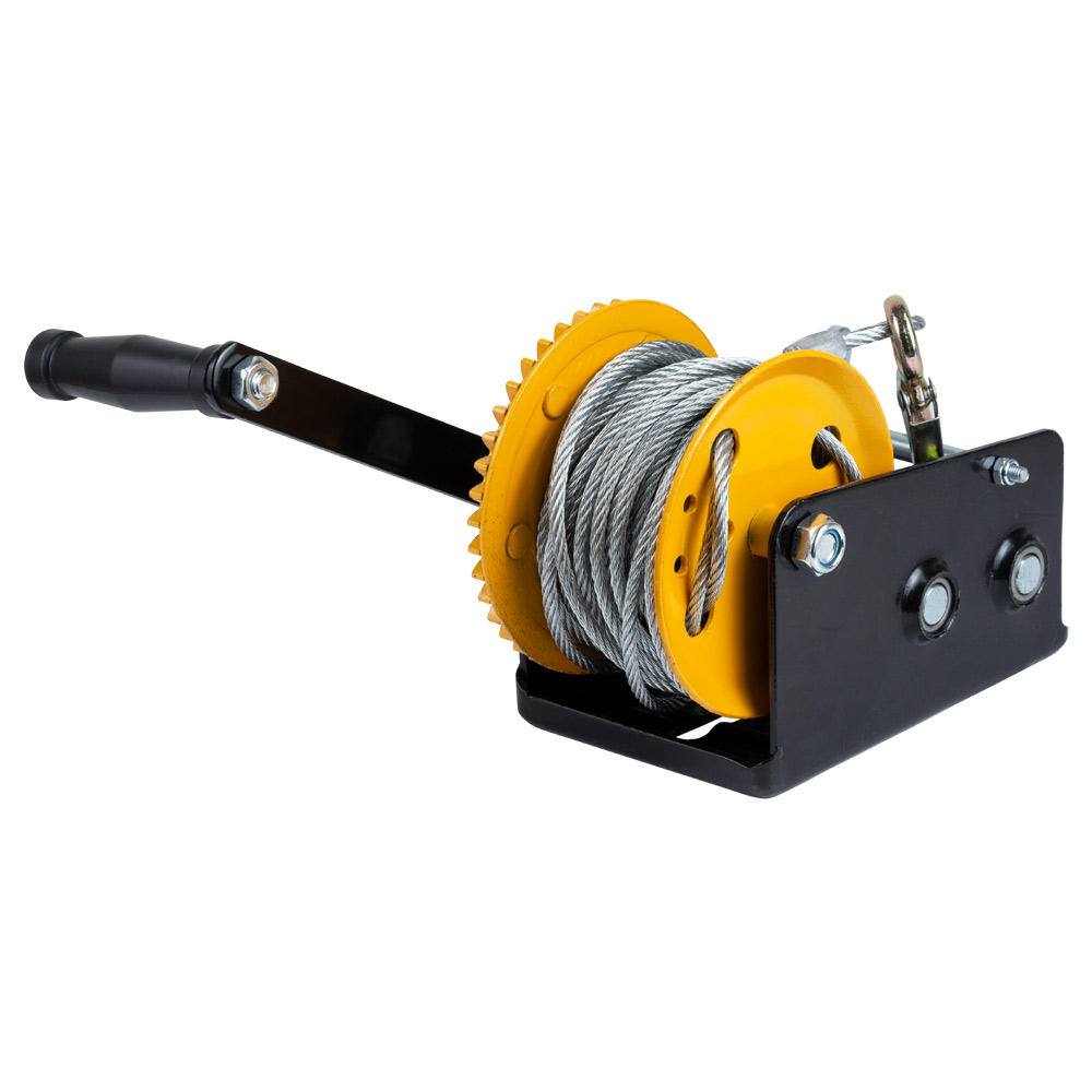 Лебедка ручная Sigma барабанная стальной трос 10 м х 5 мм, 900 кг
