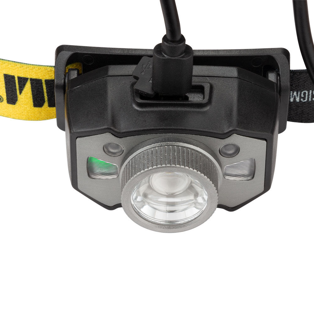 LED фонарь Sigma налобный аккумуляторный 300 Лм 1200 мАч с сенсором и фокусировкой